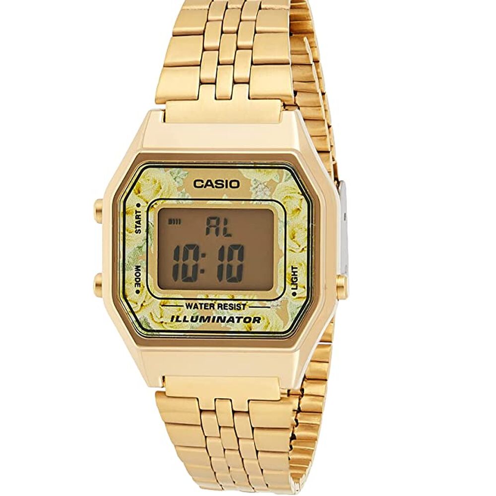 Reloj De Mujer Casio Gold Flowers La680wga-9cdf image number 0.0