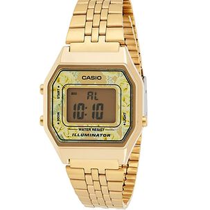 Reloj De Mujer Casio Gold Flowers La680wga-9cdf
