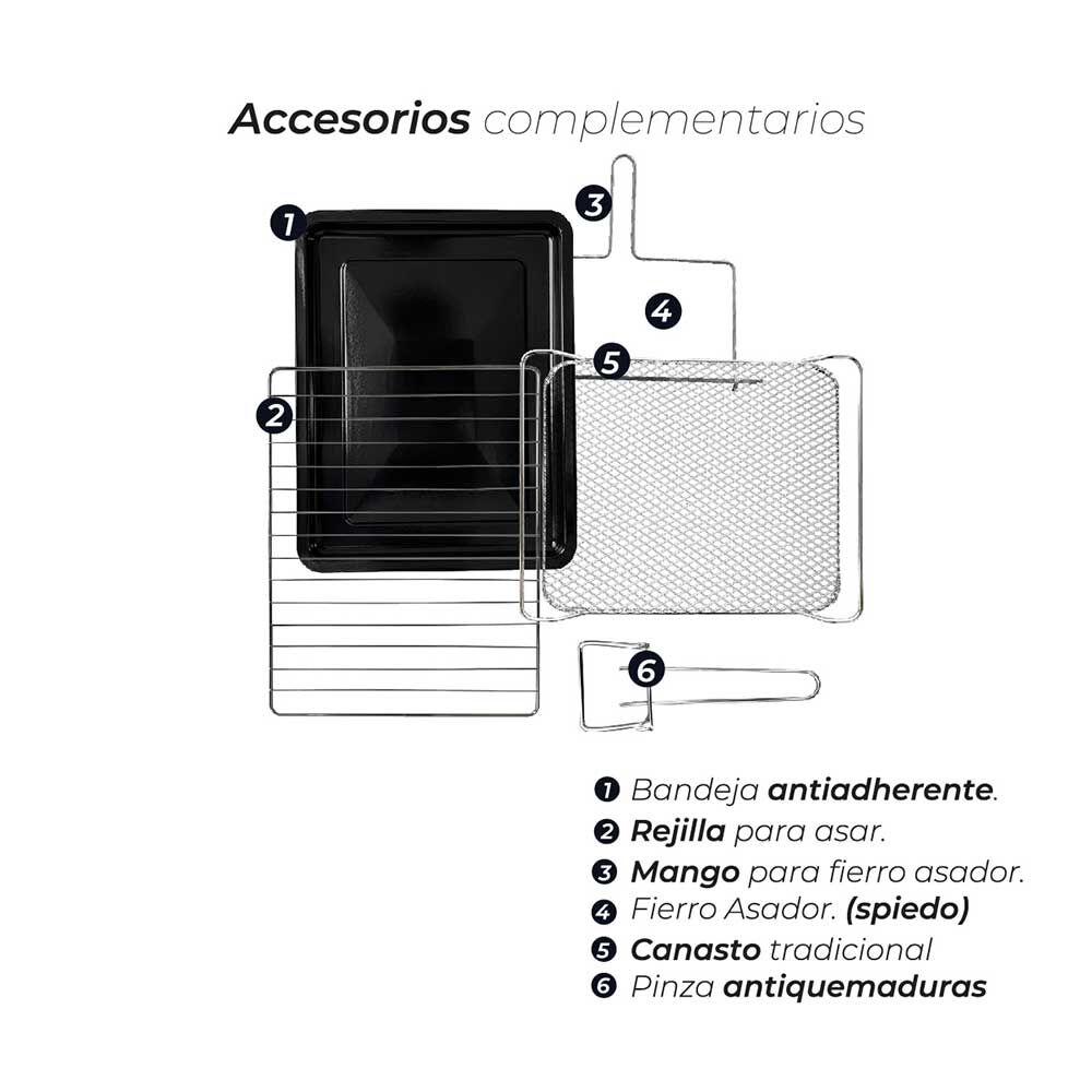 Horno Freidora De Aire Smart Edition 25 Litros Kitchen-it image number 7.0