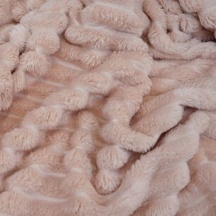 Manta De Cama Nautica Home Jacquard Franela Ultrasuave 127x178cm Rosa