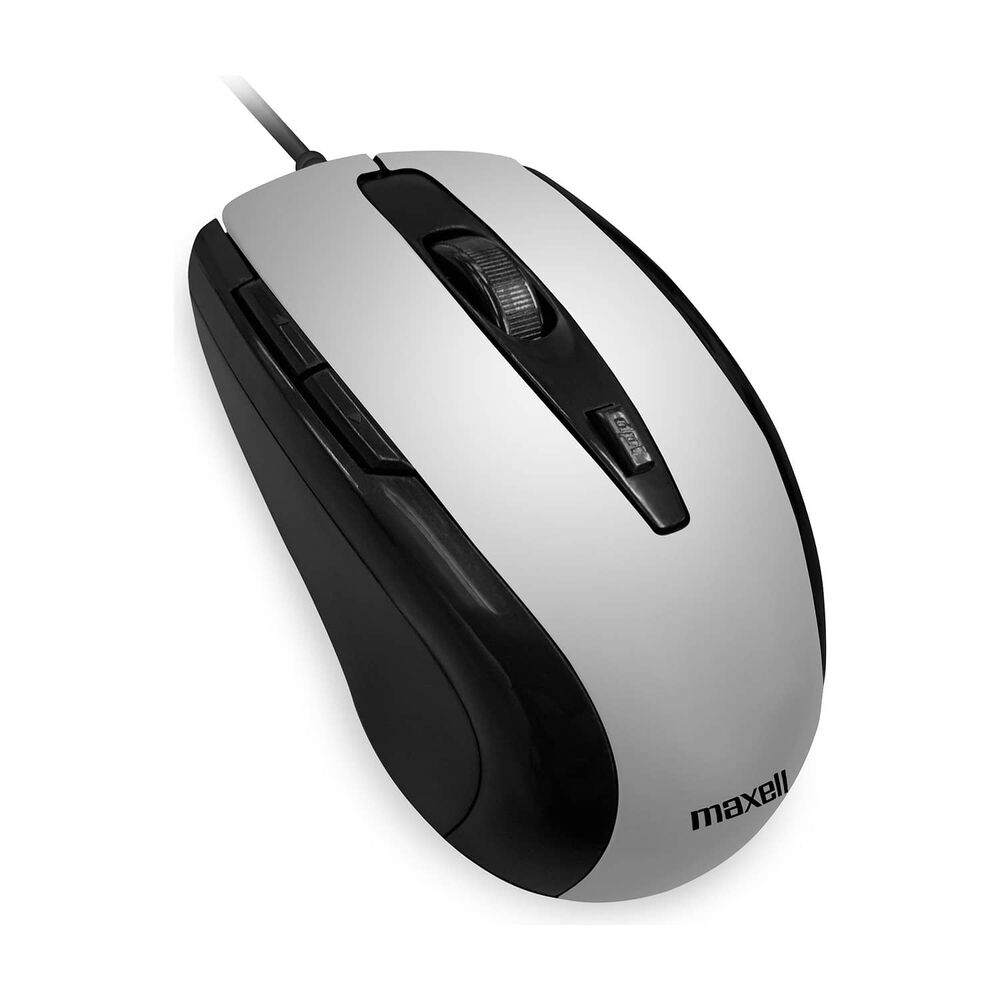 Mouse &Oacute;ptico Maxell 5 Botones Mowr-105 Gris image number 1.0