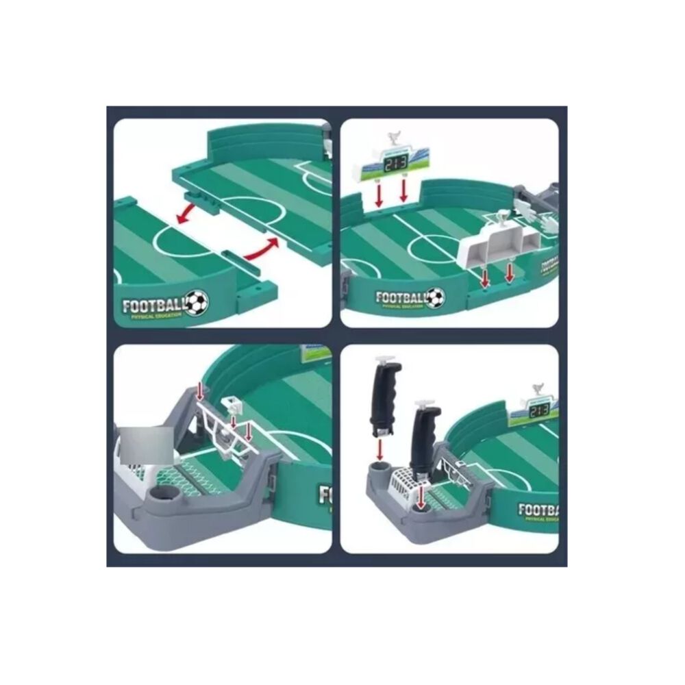 Juego Cancha De Futbol Mesa Portátil Niños Diversión Plástic image number 3.0