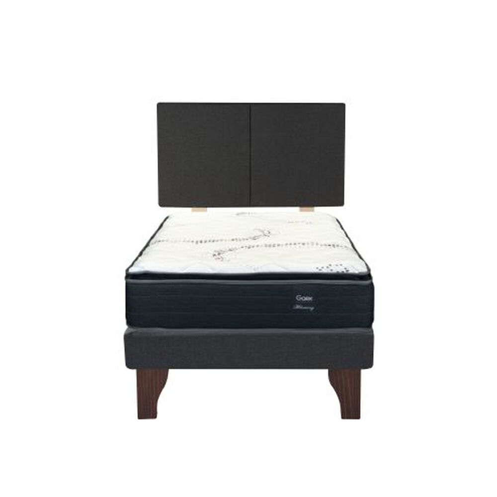 Cama Europea 1.5 Plaza 200 Plus Respaldo Everest image number 1.0