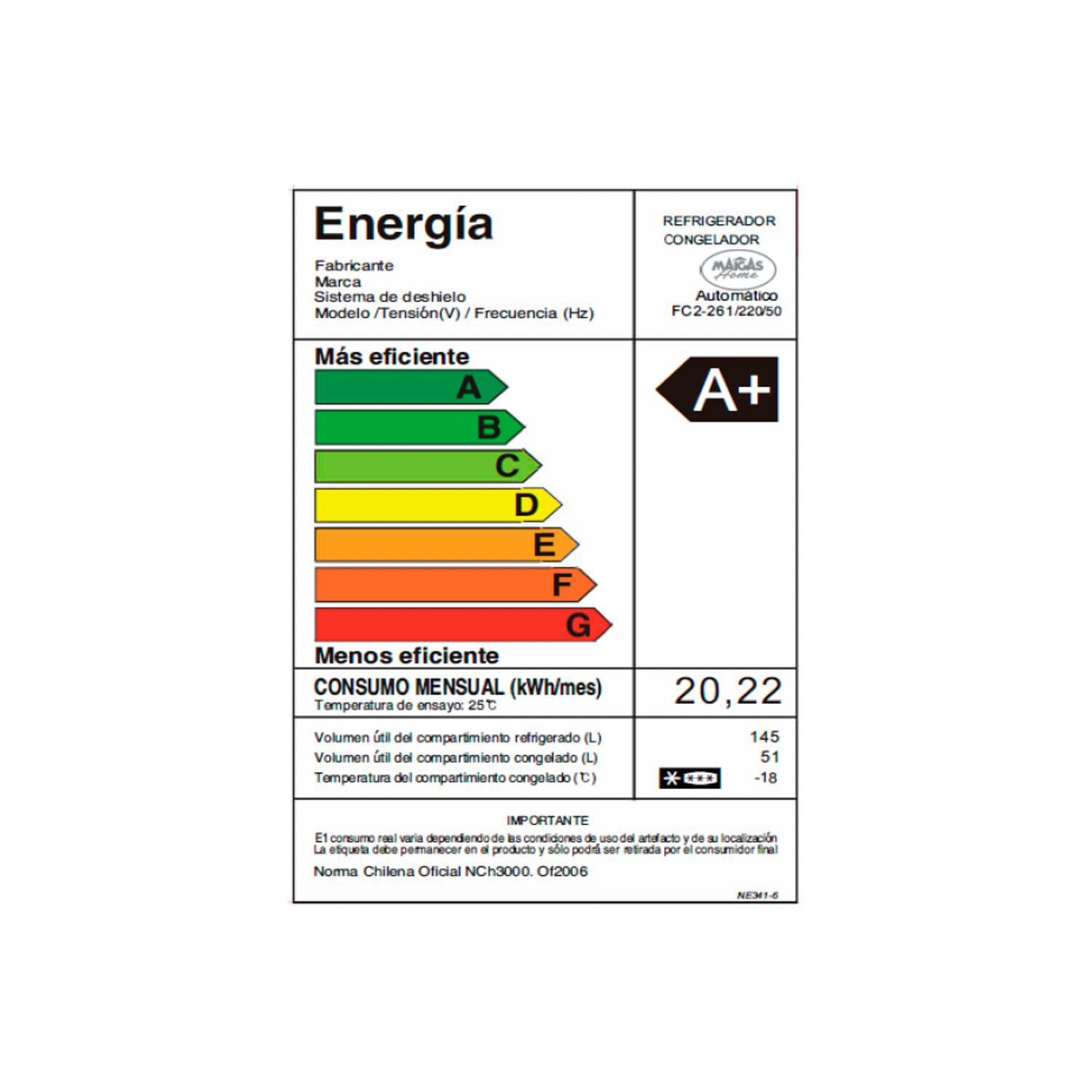 Refrigerador No Frost 196 Lt image number 4.0
