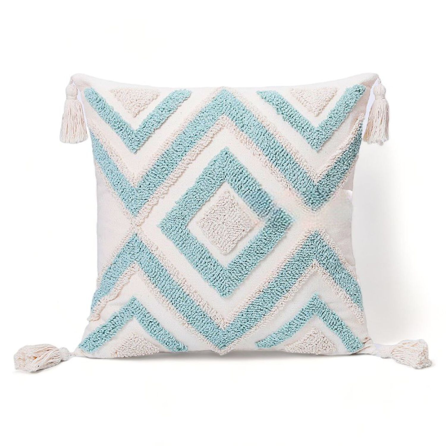 Funda De Boho Medida 45cm X 45cm Con Cierre Oculto De Tela Tipo Lona Fb2-33 image number 0.0