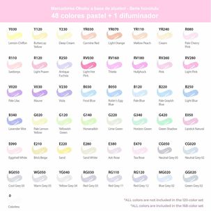 Ohuhu 48 Marcadores Alcohol Pastel Sweetness Pincel & Fina