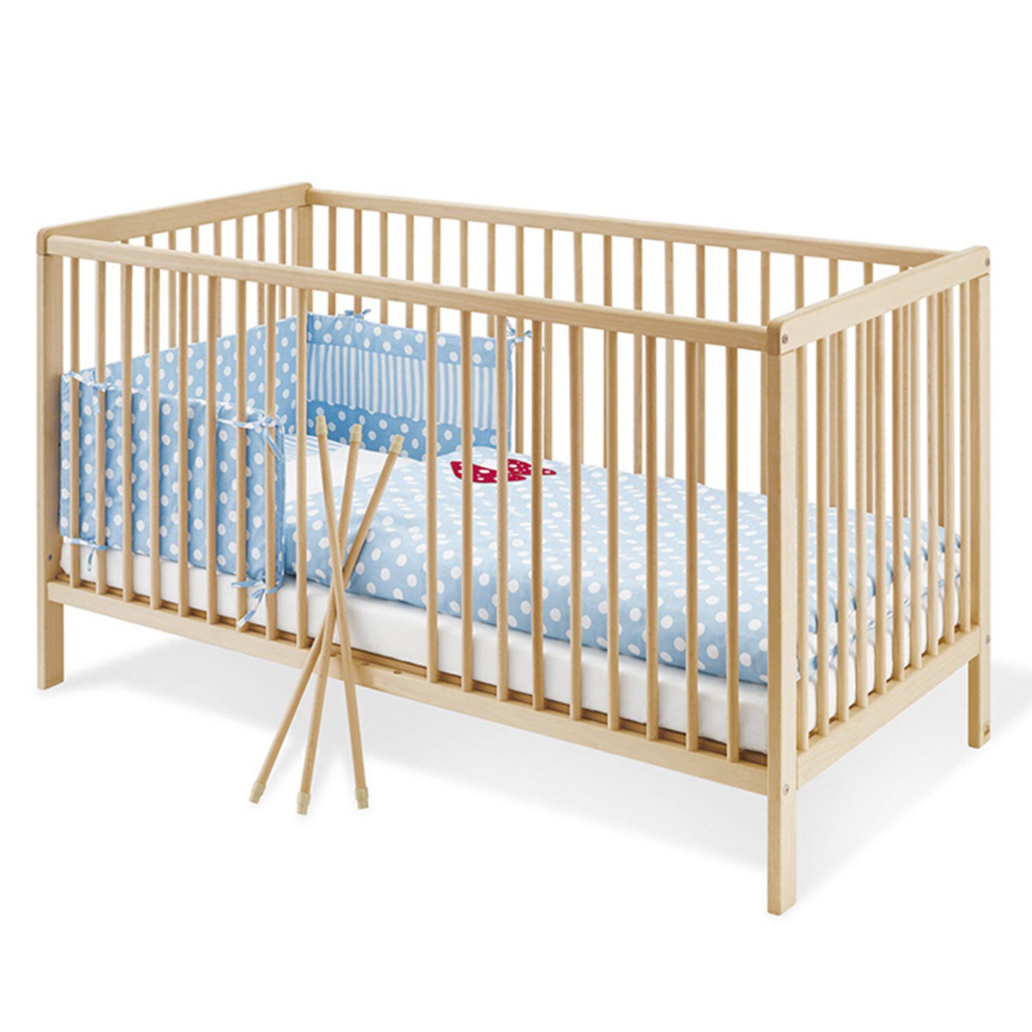 Cuna De Madera Hanna 70x140+colchon image number 0.0