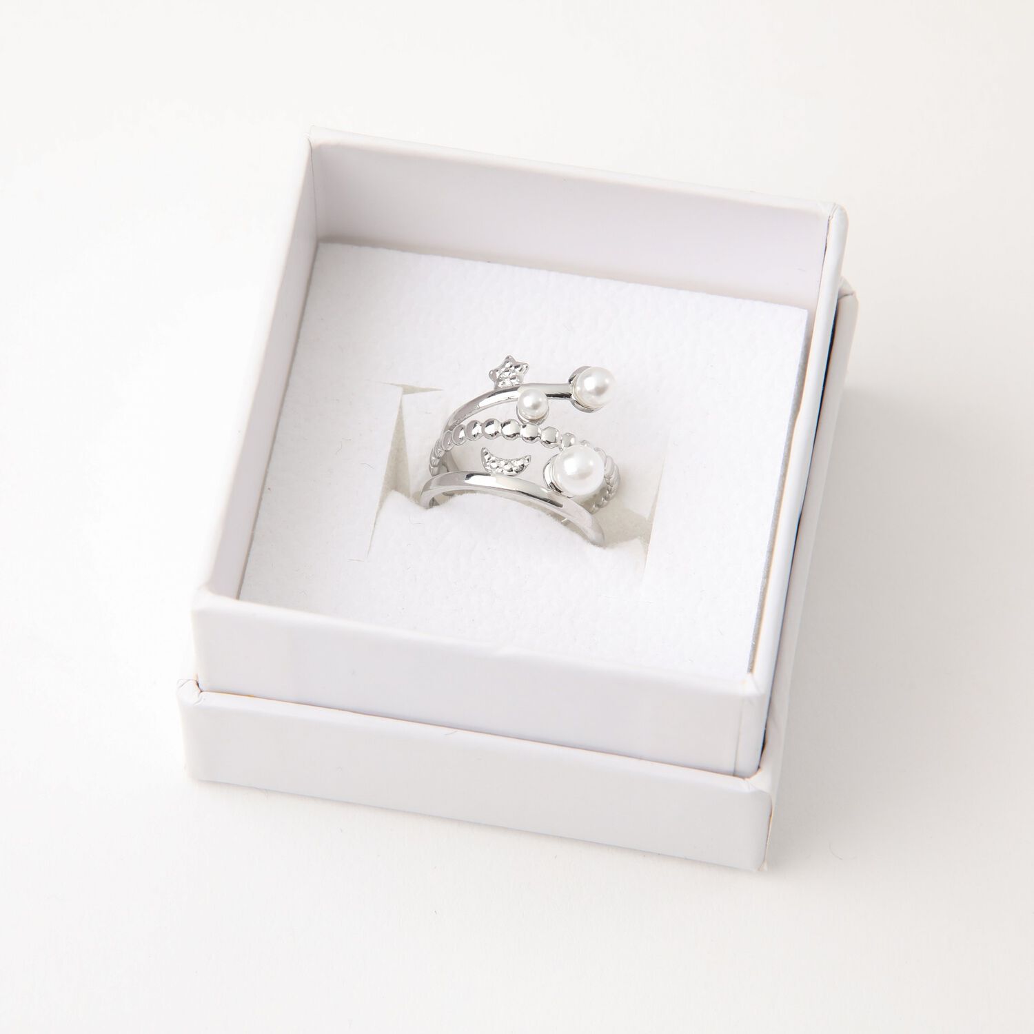 Anillo 19v69 Plateado Mujer Str166 image number 2.0