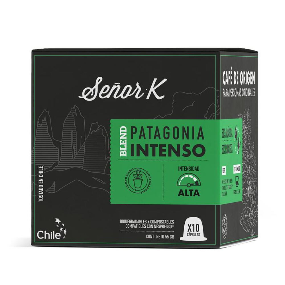 Capsulas Nespresso Patagonia Intenso X10 Cafe Señor K image number 0.0