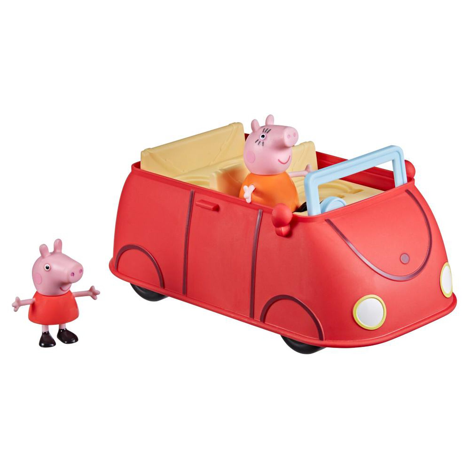 Figura De Acci&oacute;n Peppa Pig Auto Rojo Familiar image number 0.0