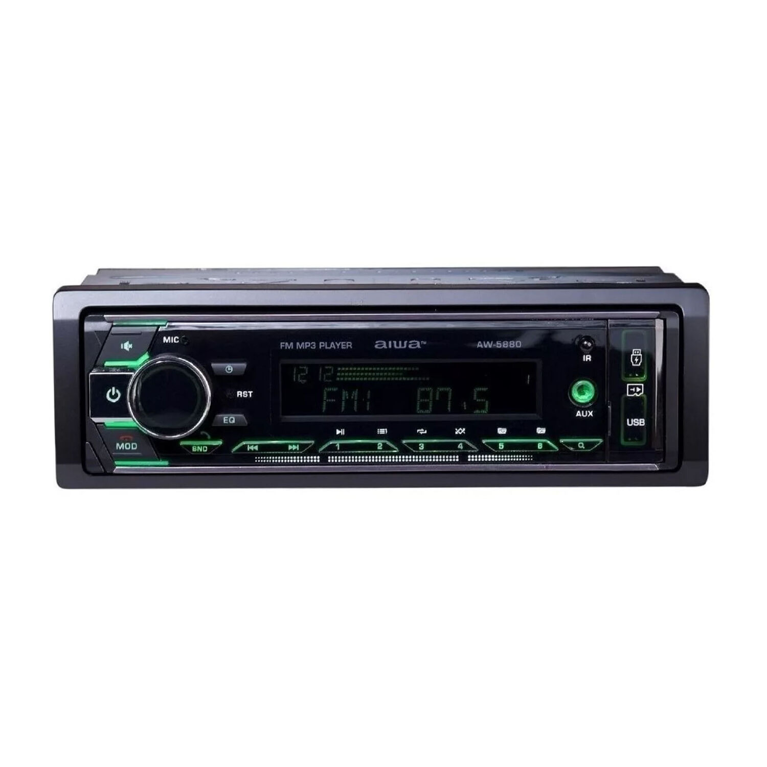 Radio De Auto Aw-5880 Con Usb, Bluetooth Y Lector De Tarjeta Sd image number 0.0