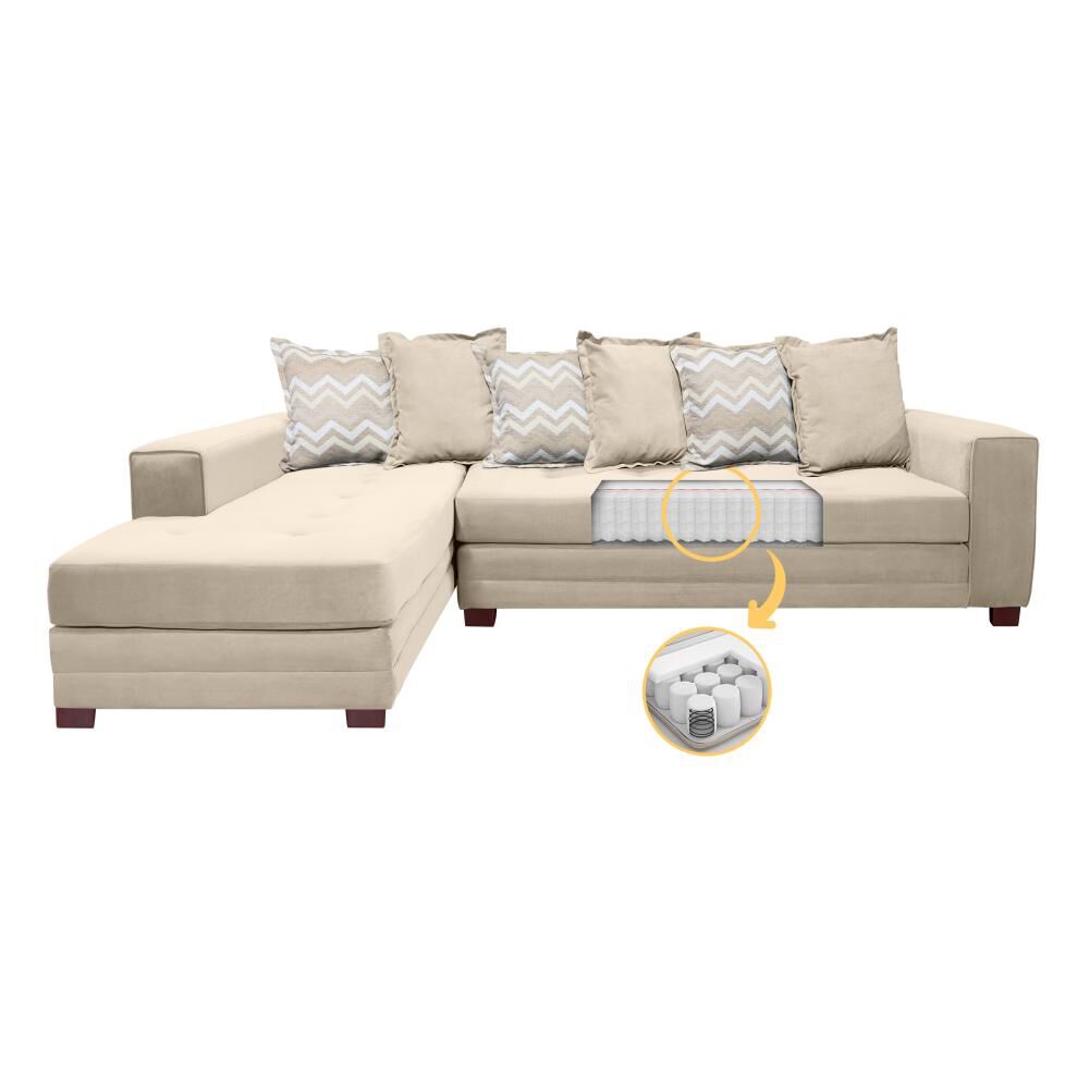 Sofá Seccional Living Factory New Venecia / 4 Cuerpos image number 2.0