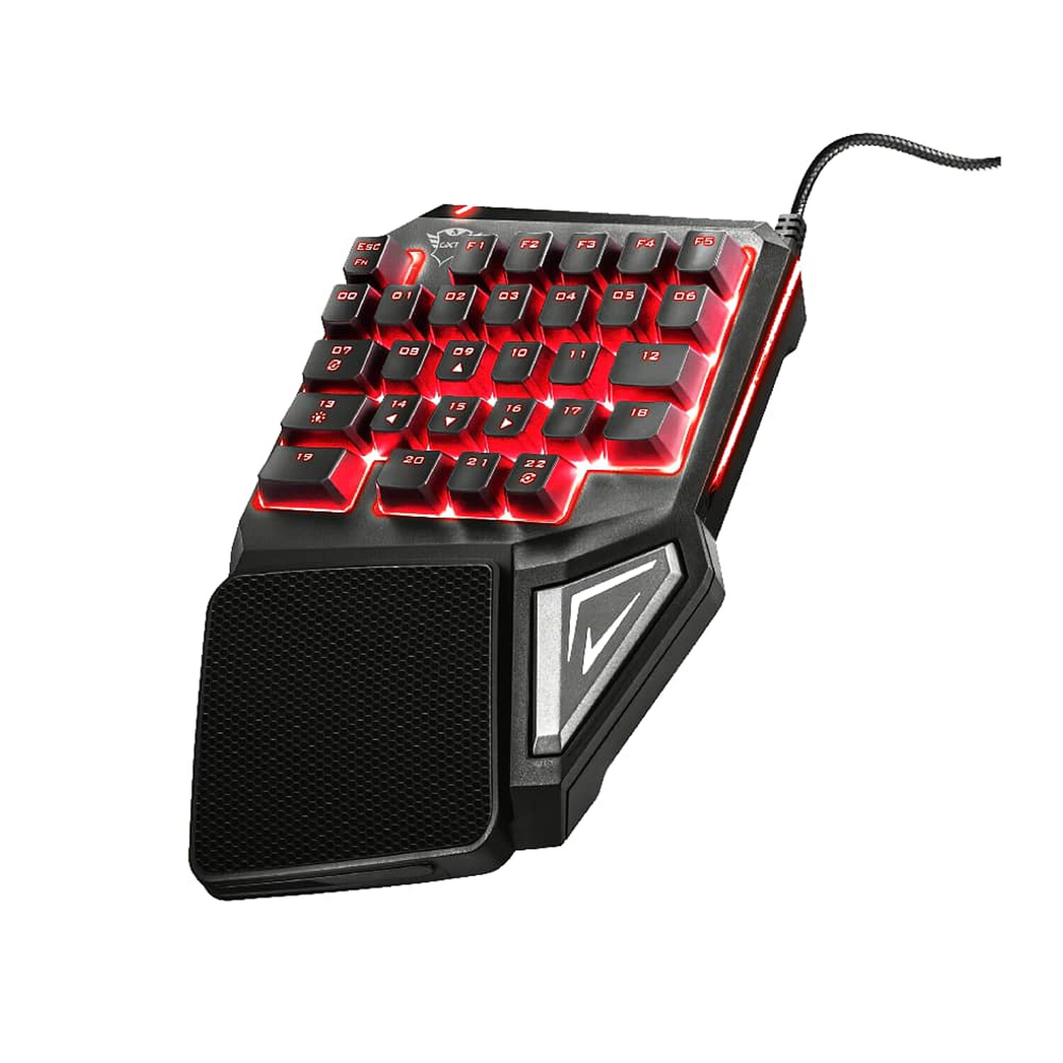 Teclado De Una Mano Anti-ghosting Full Rgb Trust Gxt 888 Assa image number 0.0