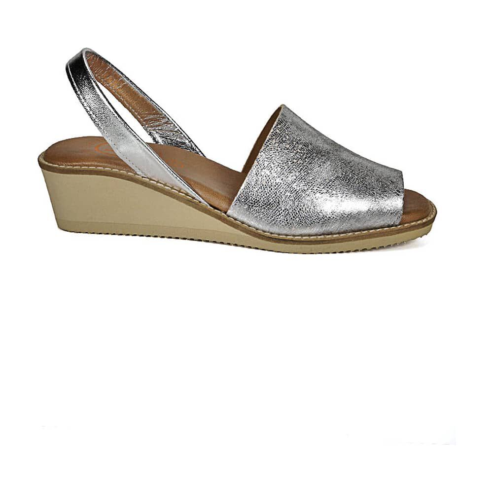 Sandalia Cuero Anika Plateado image number 1.0