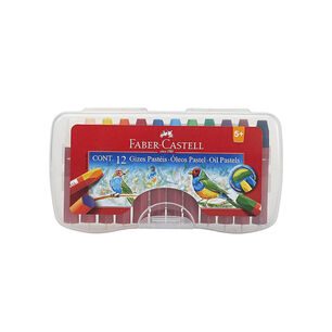 L&aacute;piz Pastel Escolar Graso 12 Colores Faber Castell