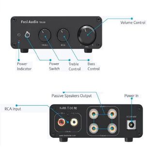Mini Amplificador De Audio De 600w - Fosi Audio Tb10d