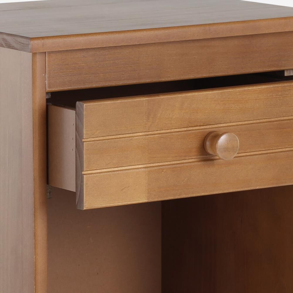 Cama Europea Rosen Wave / 1.5 Plazas / Base Normal + Set De Maderas Tabor Caramelo image number 5.0