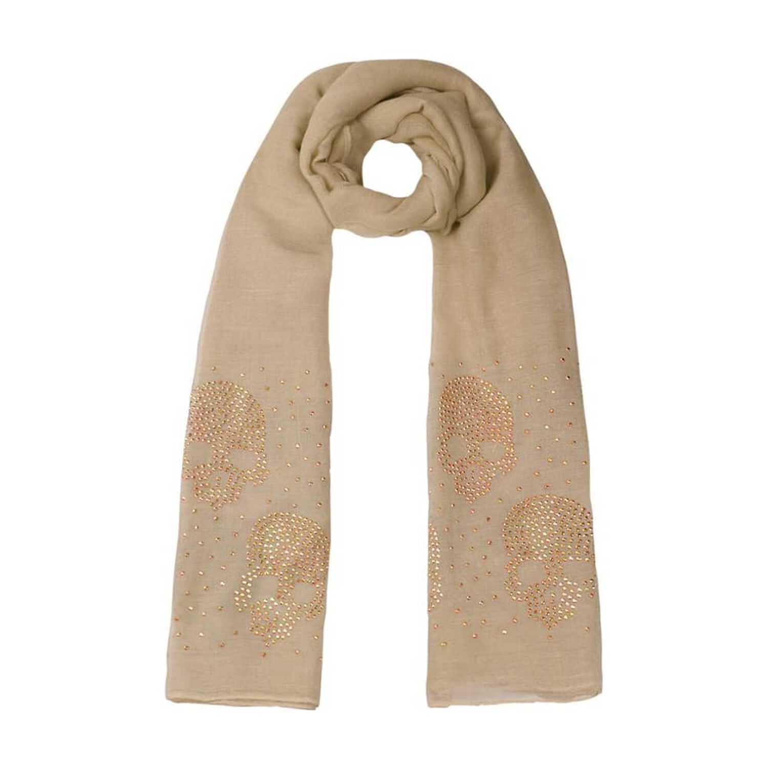 Pa&ntilde;uelo Calaveras Doro Beige Kubayoff image number 0.0