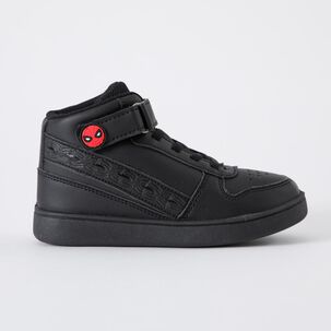 Zapatilla Escolar Niño Spiderman Negro