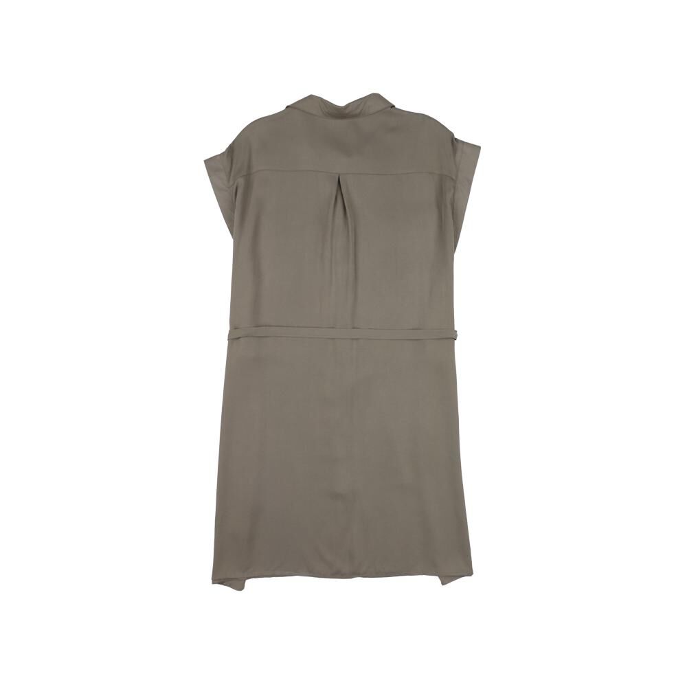 Vestido Tipo Camisero Liso Abotonado Sin Mangas Mujere Geeps image number 1.0