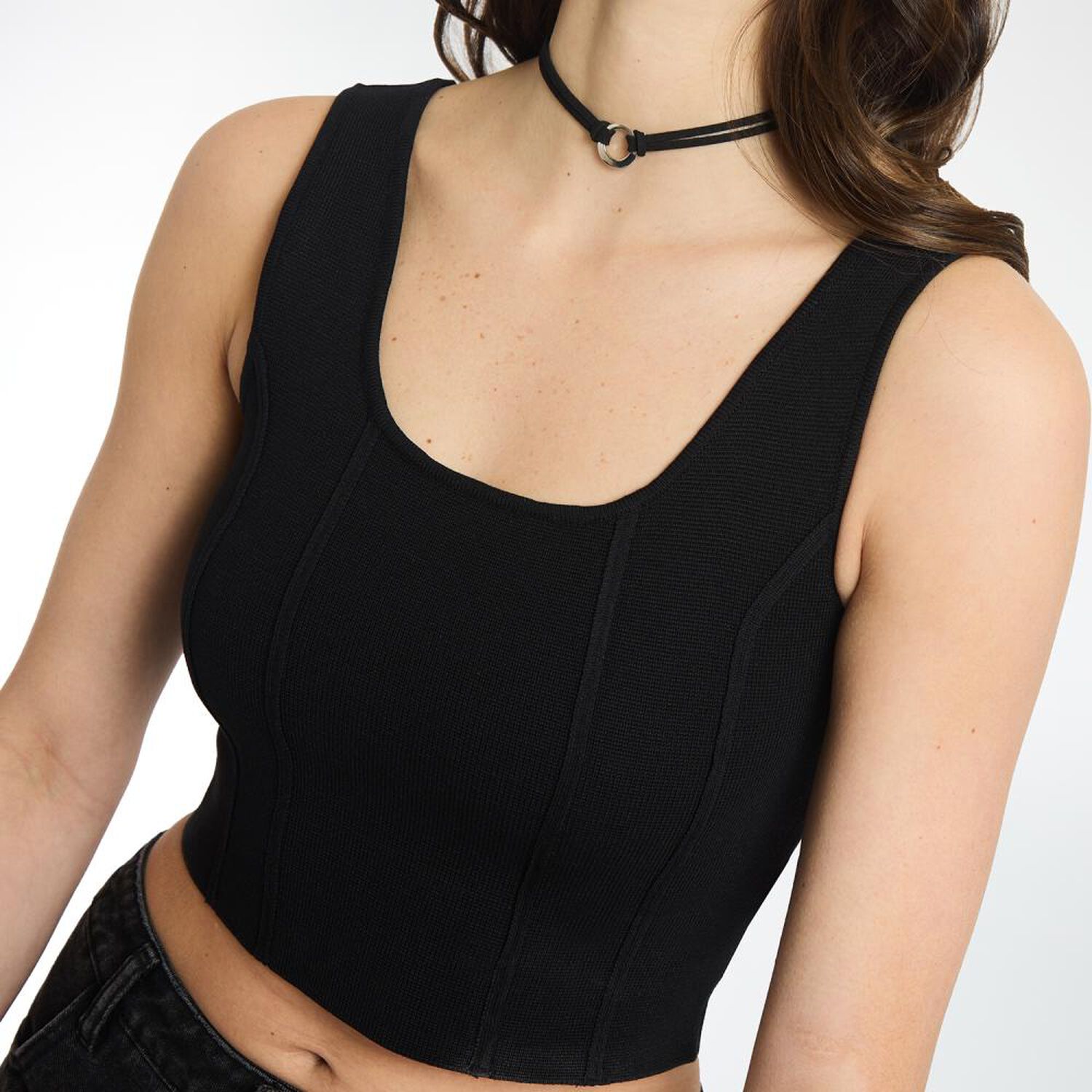 Polera Top Corse Sin Mangas Cuello Redondo Mujer Rolly Go image number 4.0