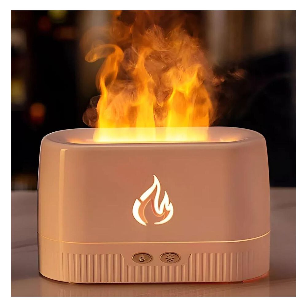 Humidificador Purificador De Aire Efecto Llamas Hogar Blanco image number 2.0