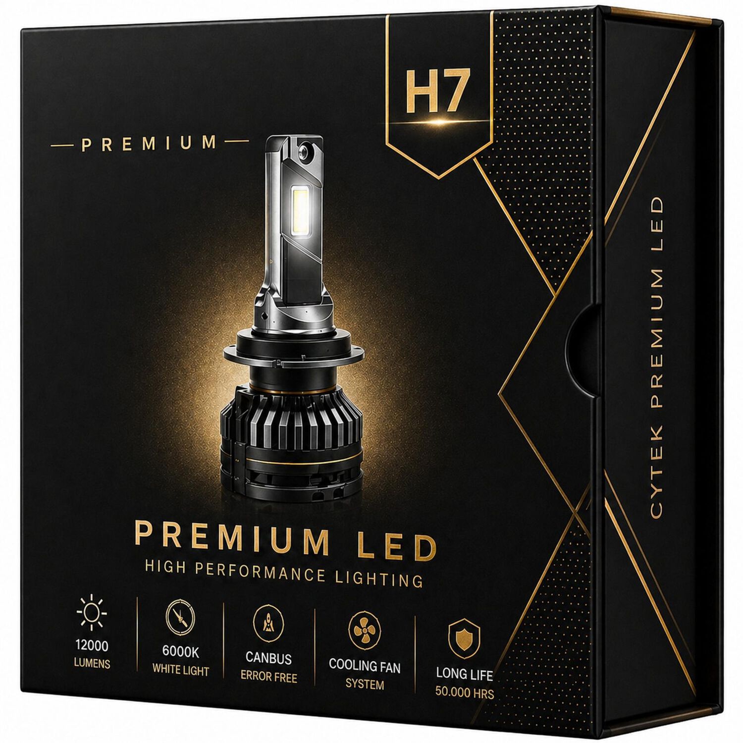 Kit De Luces Turbo Led H7 Canbus 65w Premium Ligth 12000lm image number 6.0