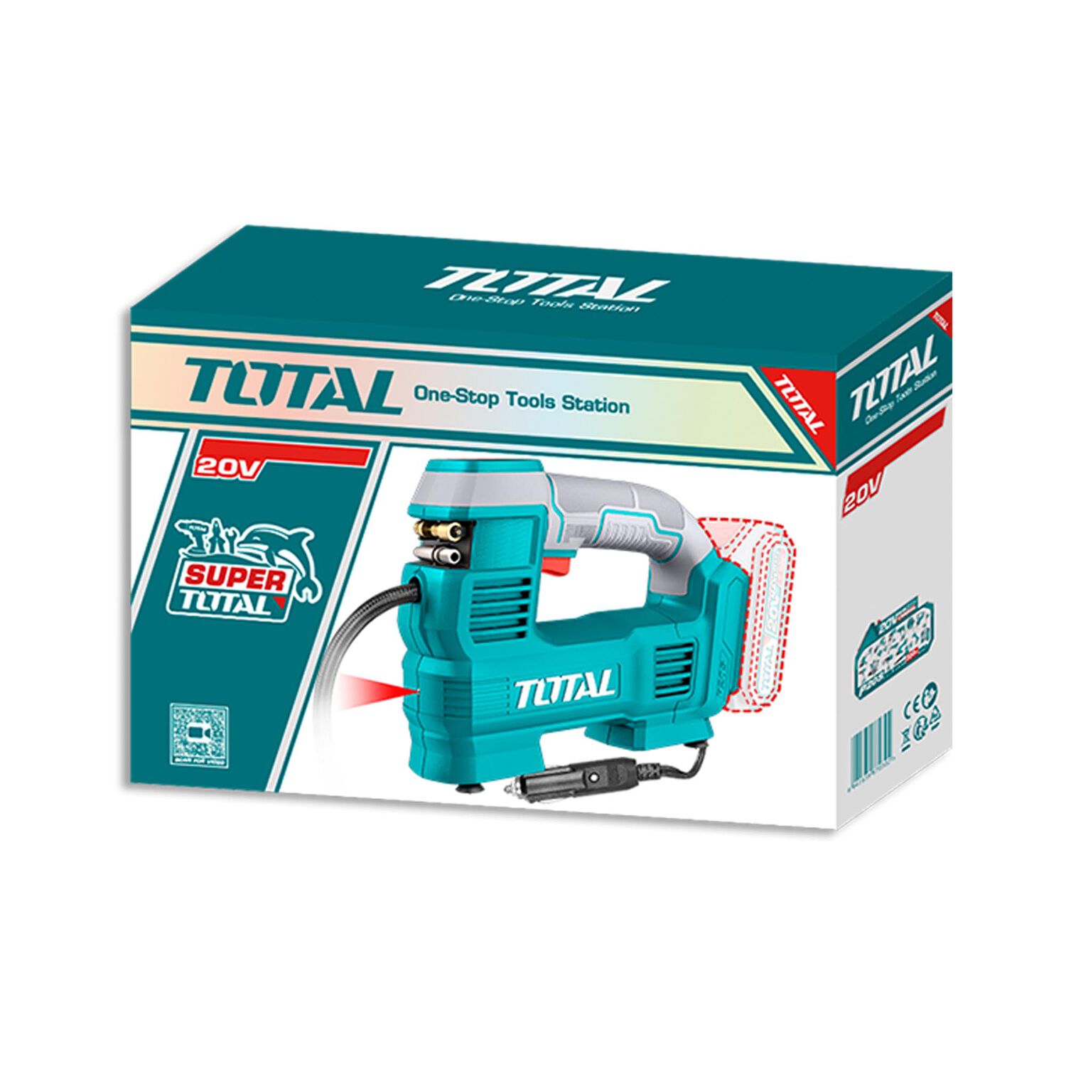 Compresor Auto Inal&aacute;mbrico 20v 160psi Total image number 3.0