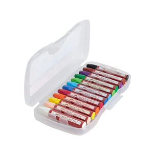 Lápiz Pastel Escolar Graso 12 Colores Faber Castell