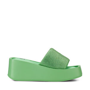 Sandalia Plataforma Verde Casual Yj31 Weide