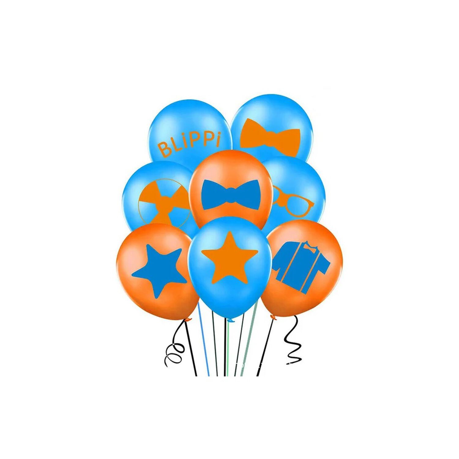 Pack Cumplea&ntilde;os Blippi Globos Toppers Cinta, Cotillon Y Mas image number 3.0