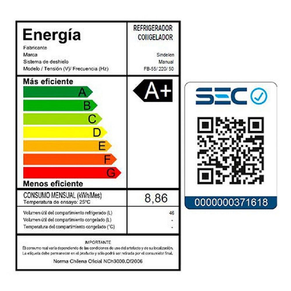 Frigobar Sindelen Fb-55bl 46 Lts image number 2.0