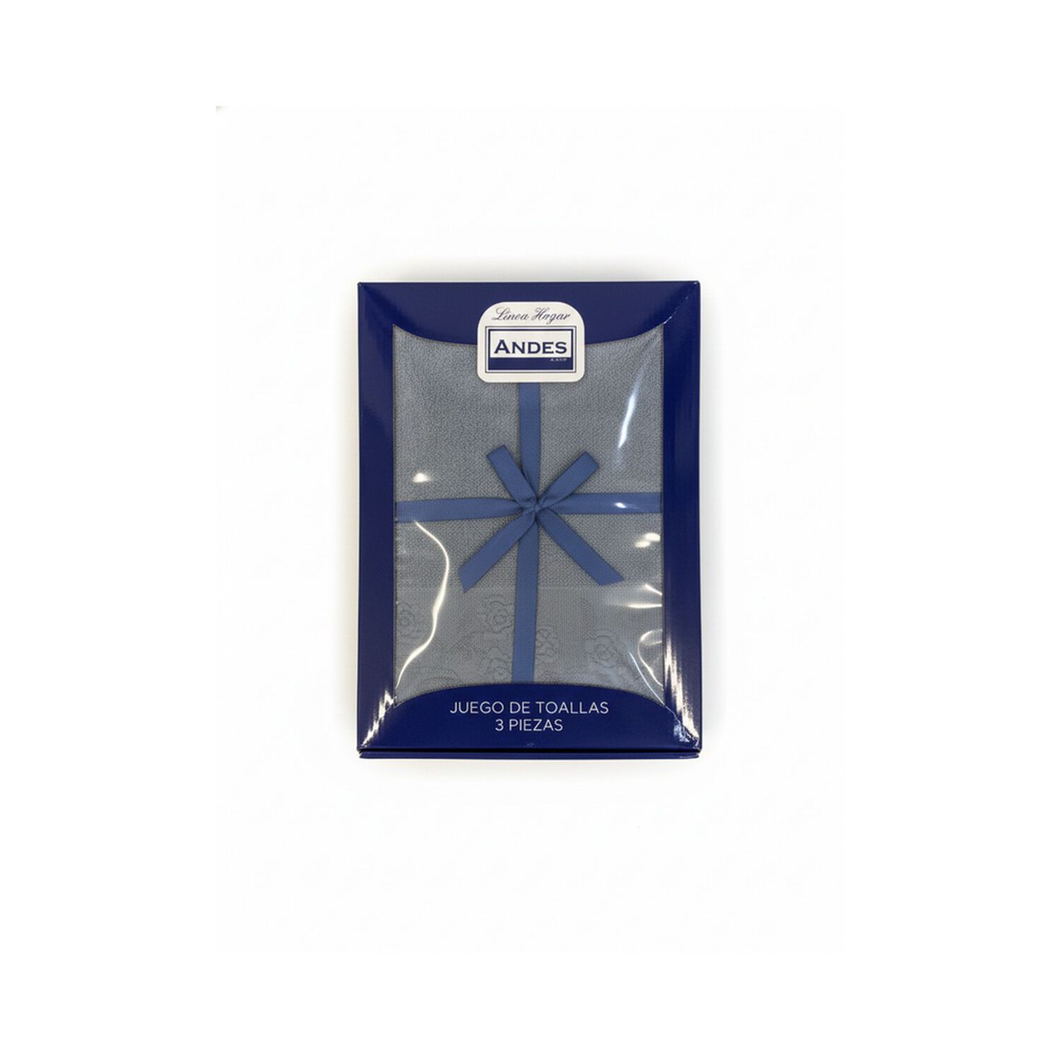 Juego Toalla Andes 3 Piezas Rosas Azul image number 2.0