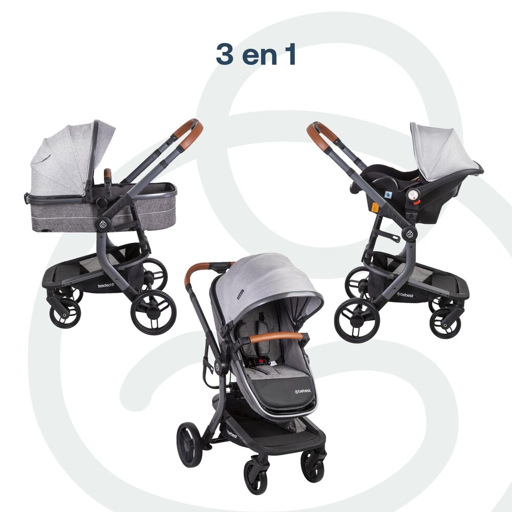 Coche Travel System Taurus Gris image number 5.0