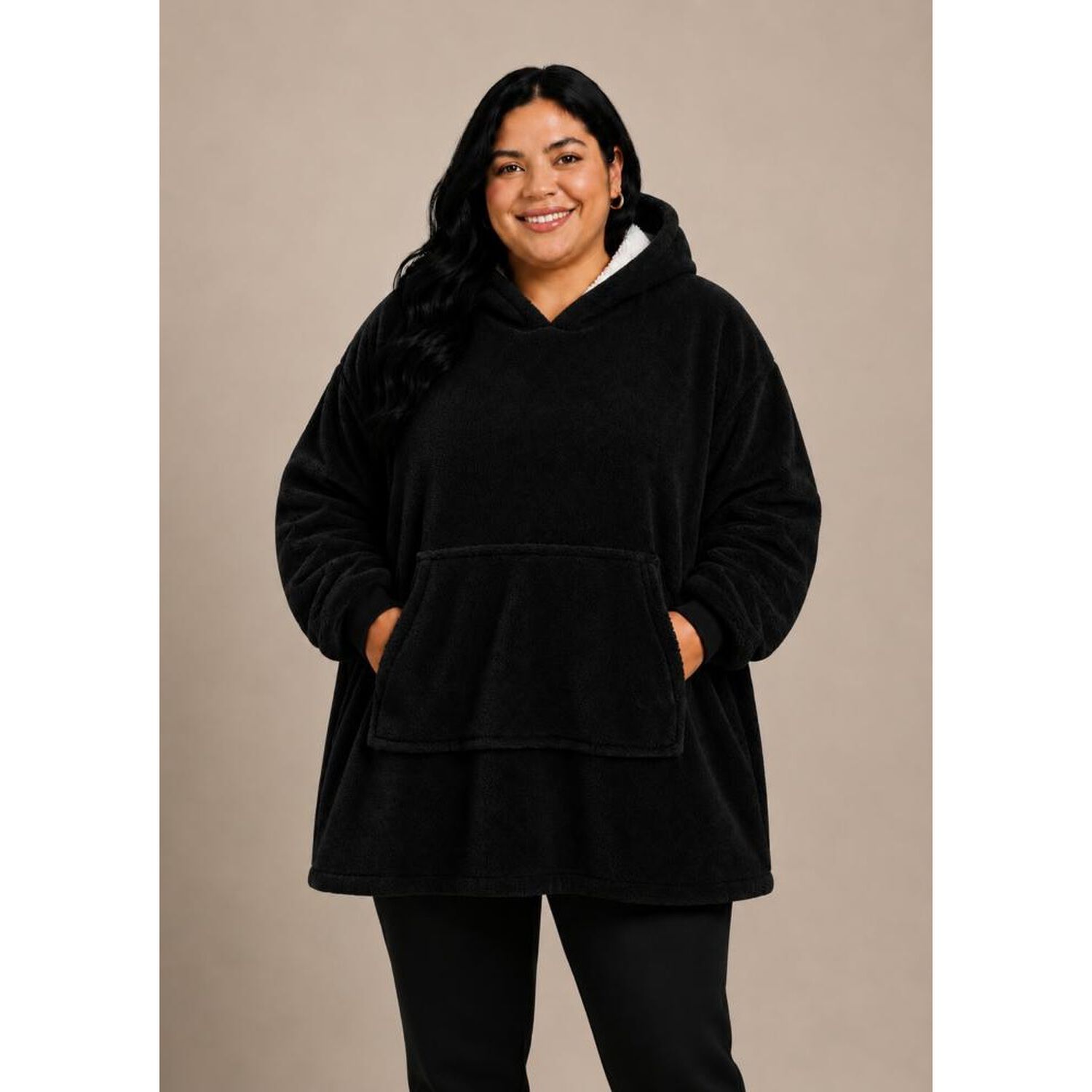 Poleron Felpa Capucha Manta Polar Invierno Unisex Talla Unic image number 60.0