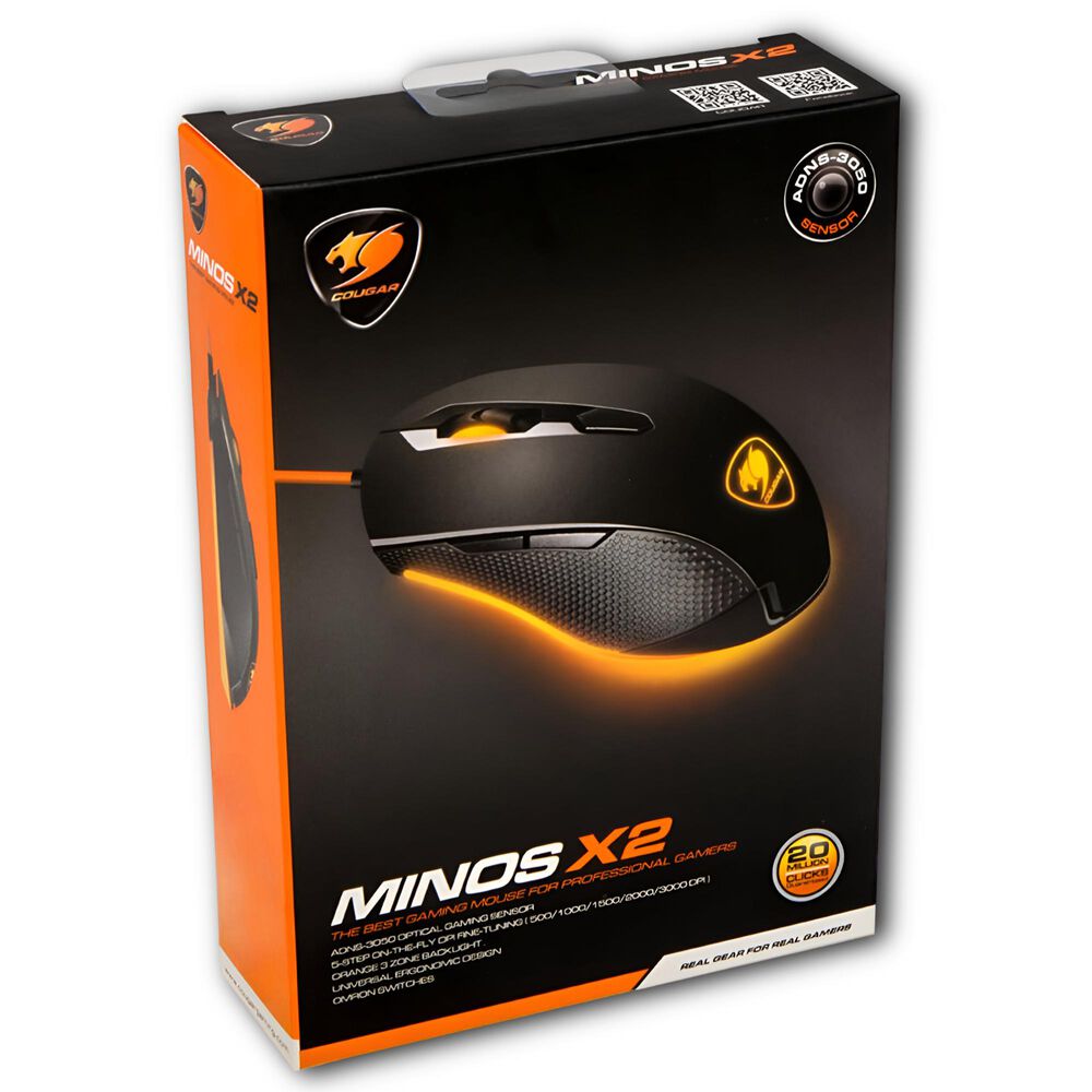 Mouse Gamer Cougar Minos X2 Omron Retail Box image number 0.0