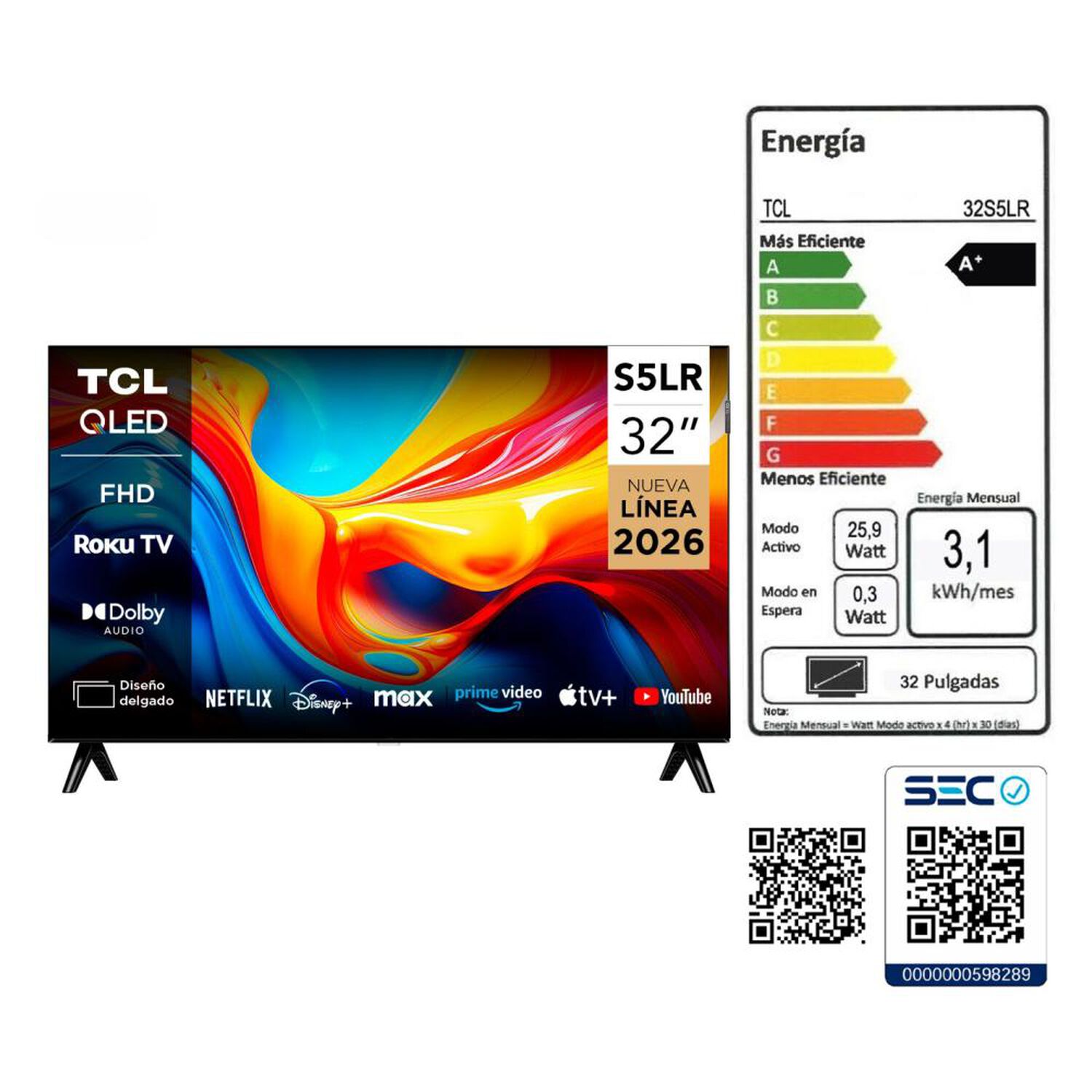 Led 32 " TCL S5LR / Full HD / Smart TV image number 9.0