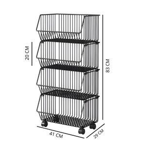 Estante Organizador Armable Cocina Multiuso 4 Niveles