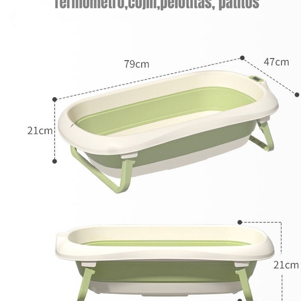 Bañera Con Termómetro Cojín Premium Rosada Lubabycas image number 15.0