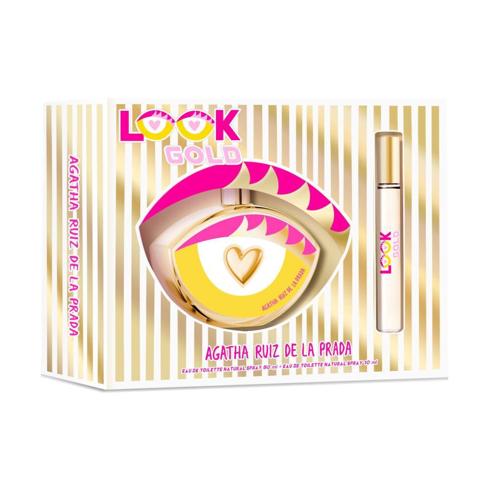 Set De Perfumería Mujer Look Gold Agatha Ruiz De La Prada / 80 Ml + 10 Ml / Eau De Toilette image number 0.0