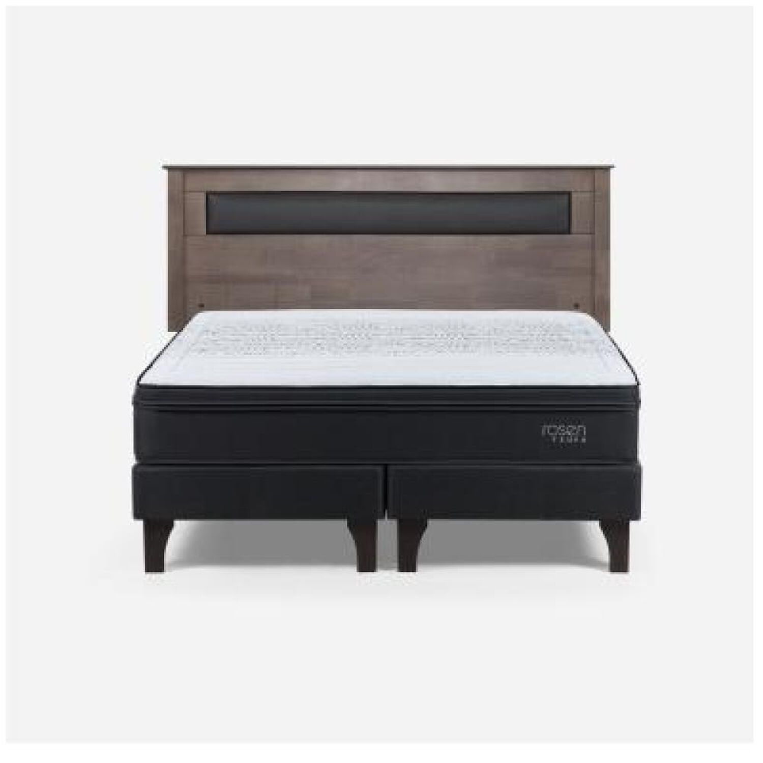 Cama Europea Rosen Tempo / 2 Plazas / Base Dividida + Respaldo image number 6.0