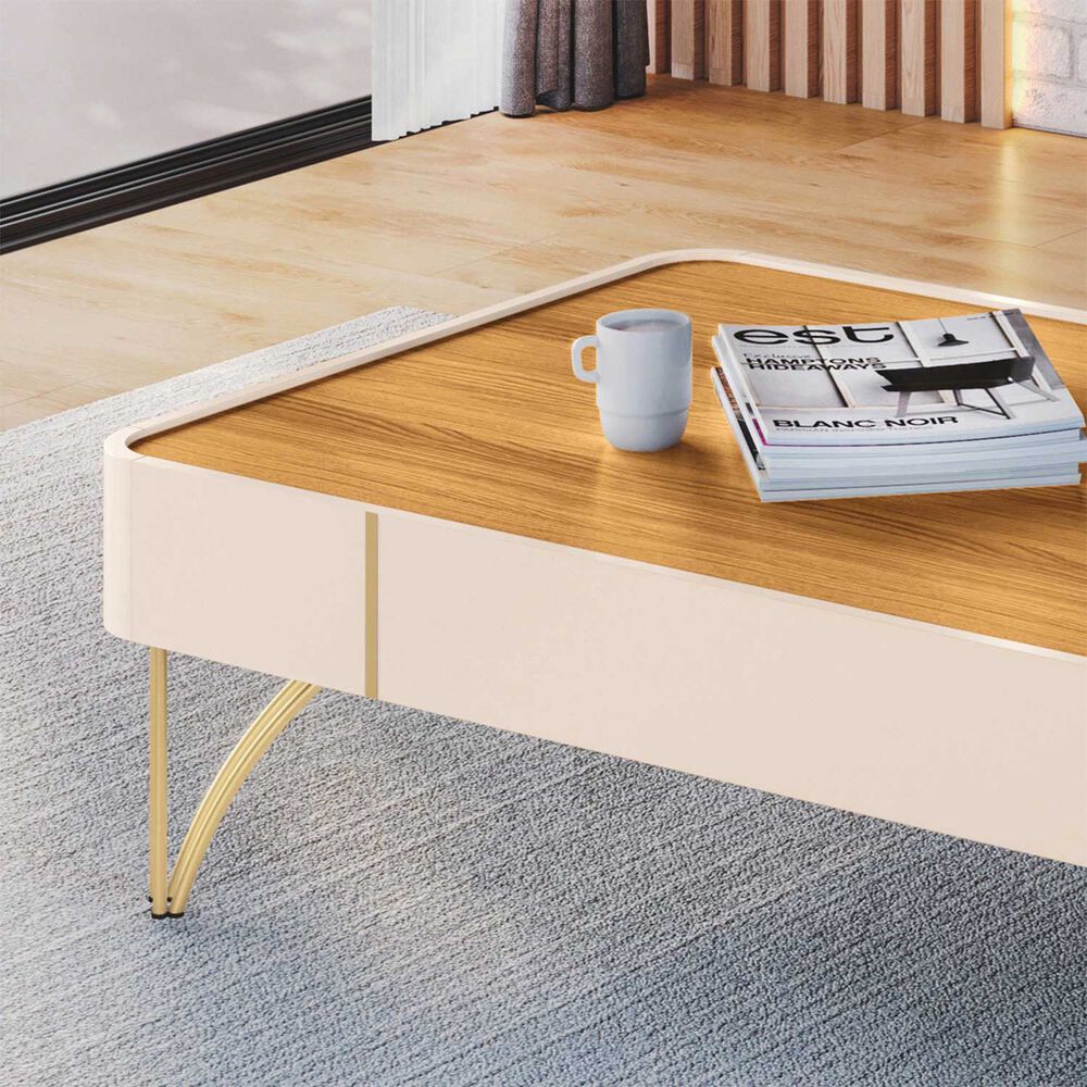 Mesa De Centro Doncella Off White Cinamomo image number 1.0