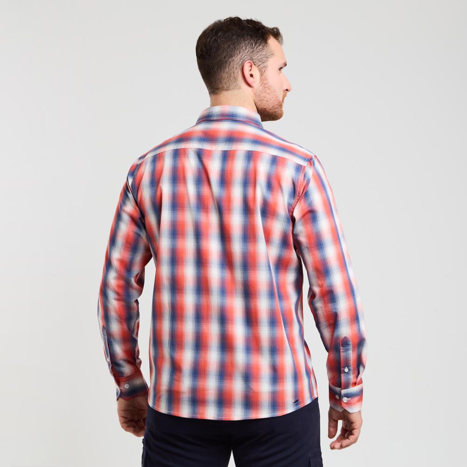 Camisa Cuadrille Regular Manga Larga Hombre Peroe image number 3.0