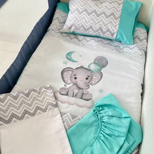 Juego De Sabana Mas Cobertor Elefante