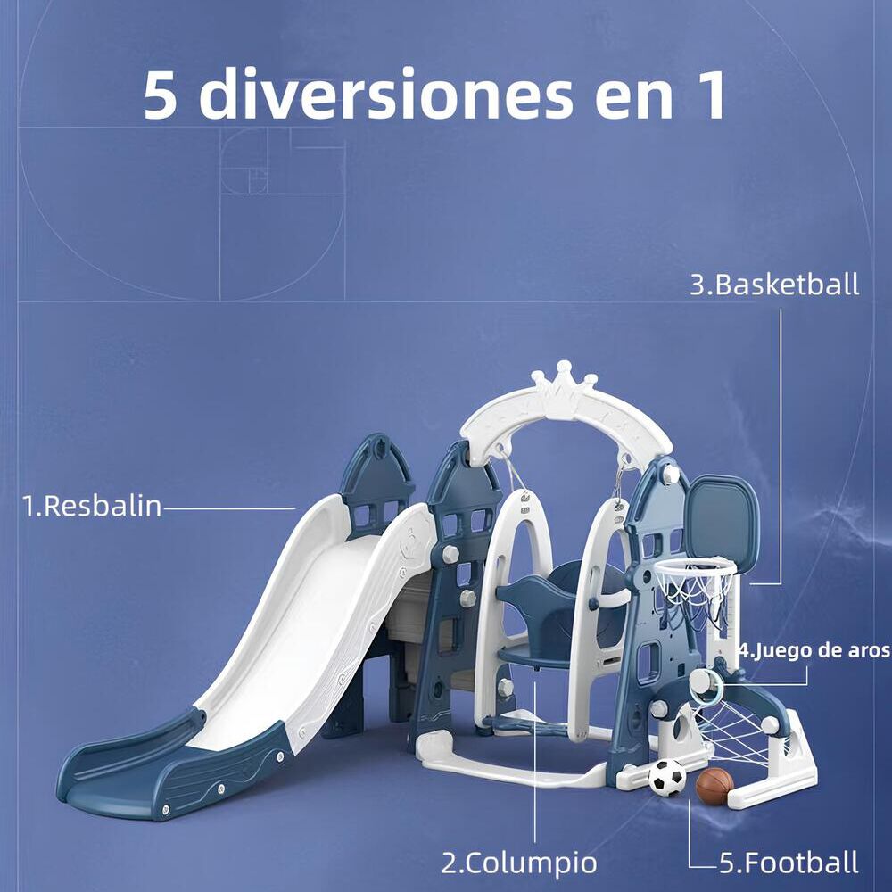 Resbalin Columpio 5 En 1 Con Accesorios Rosado Lubabycas image number 3.0