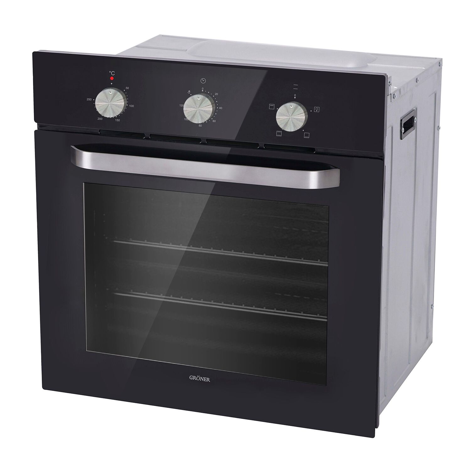 Horno El&eacute;ctrico Empotrable Gr&ouml;ner Black 4f 56l image number 0.0