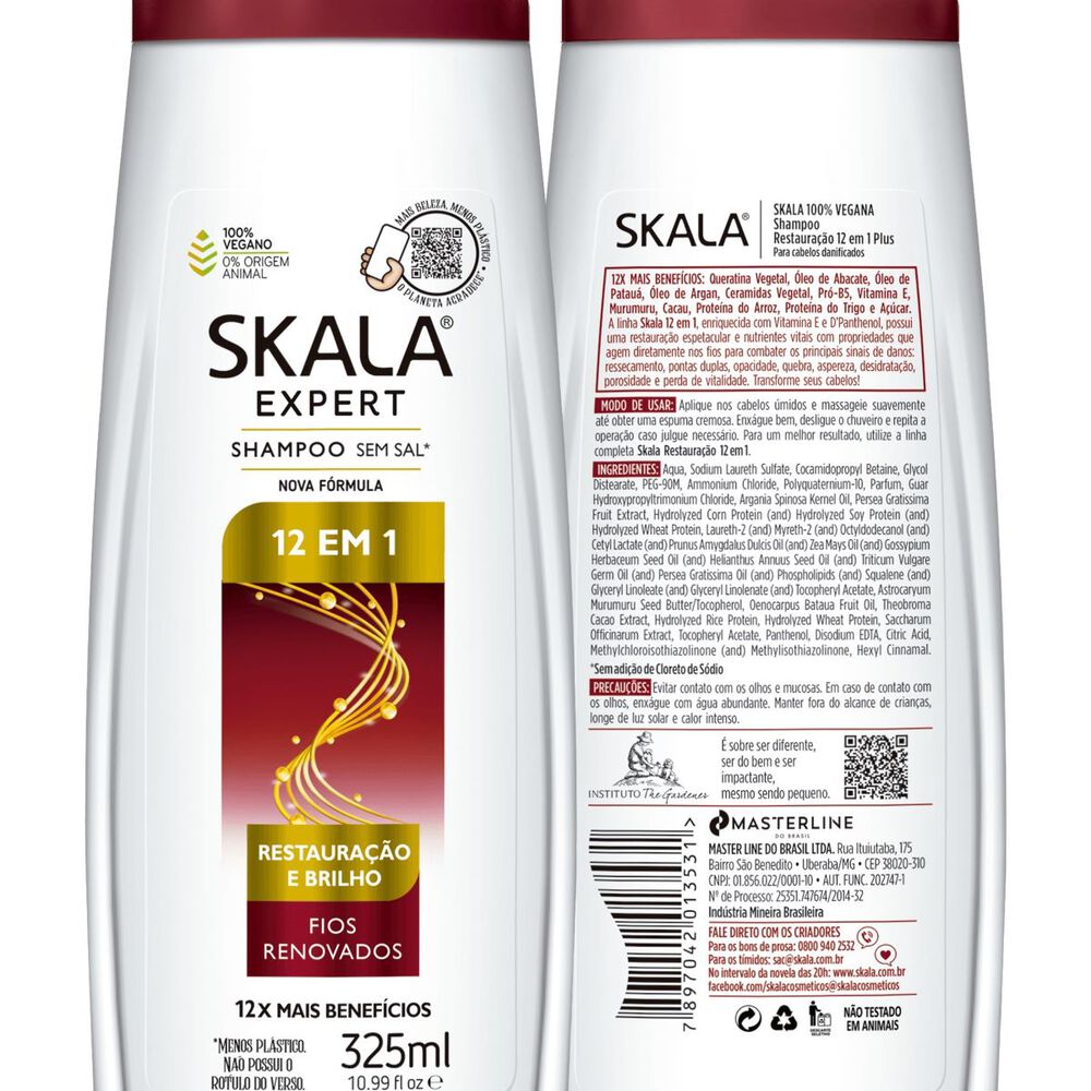 Shampoo Restauración 12 En 1 Skala 325 Ml image number 5.0
