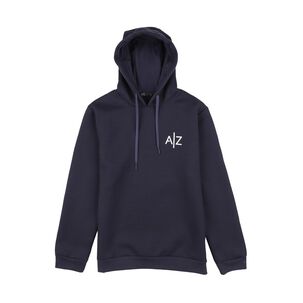 Polerón Liso Cuello Redondo Con Capucha Hombre Az Black