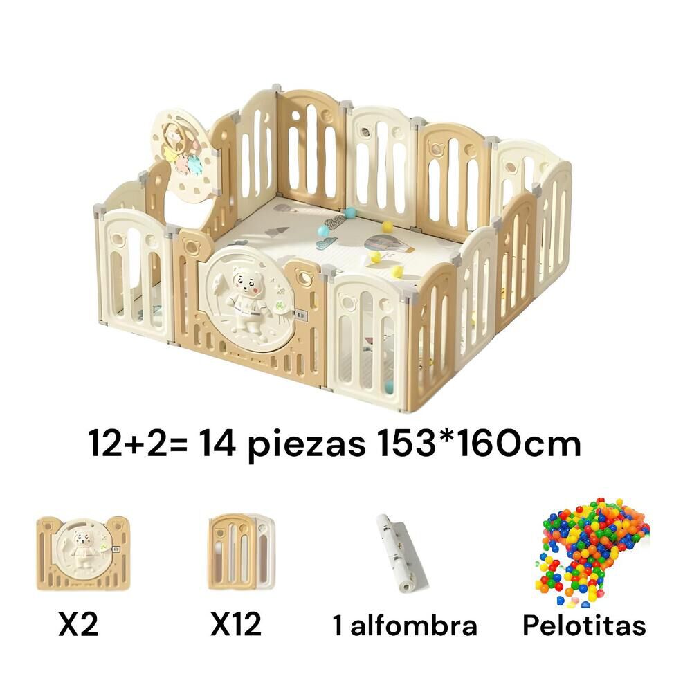Corral Bebé 153x160cm Con Accesorios Lubabycas image number 3.0