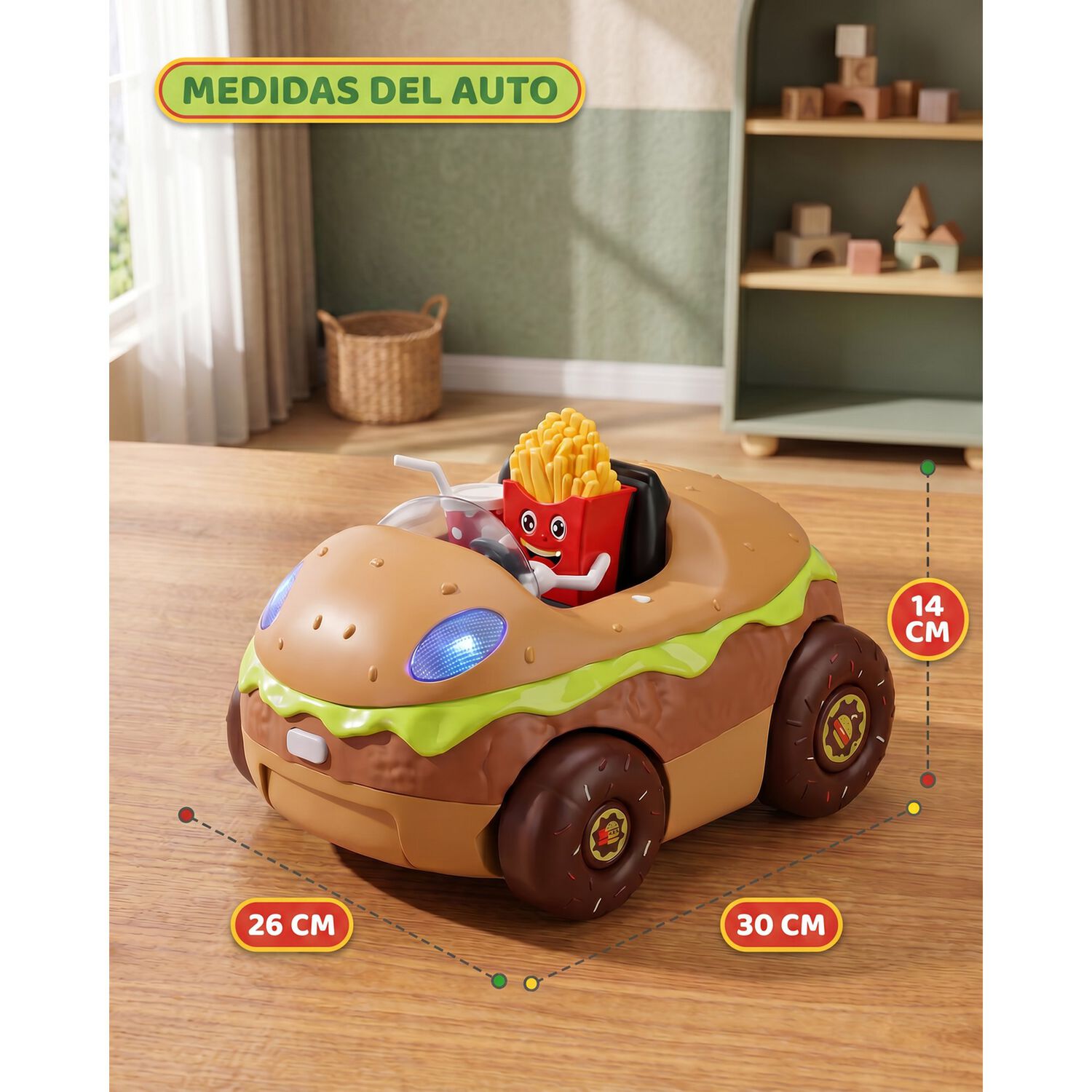 Set Cocina Hamburguesa Auto 59 Piezas Premium image number 4.0